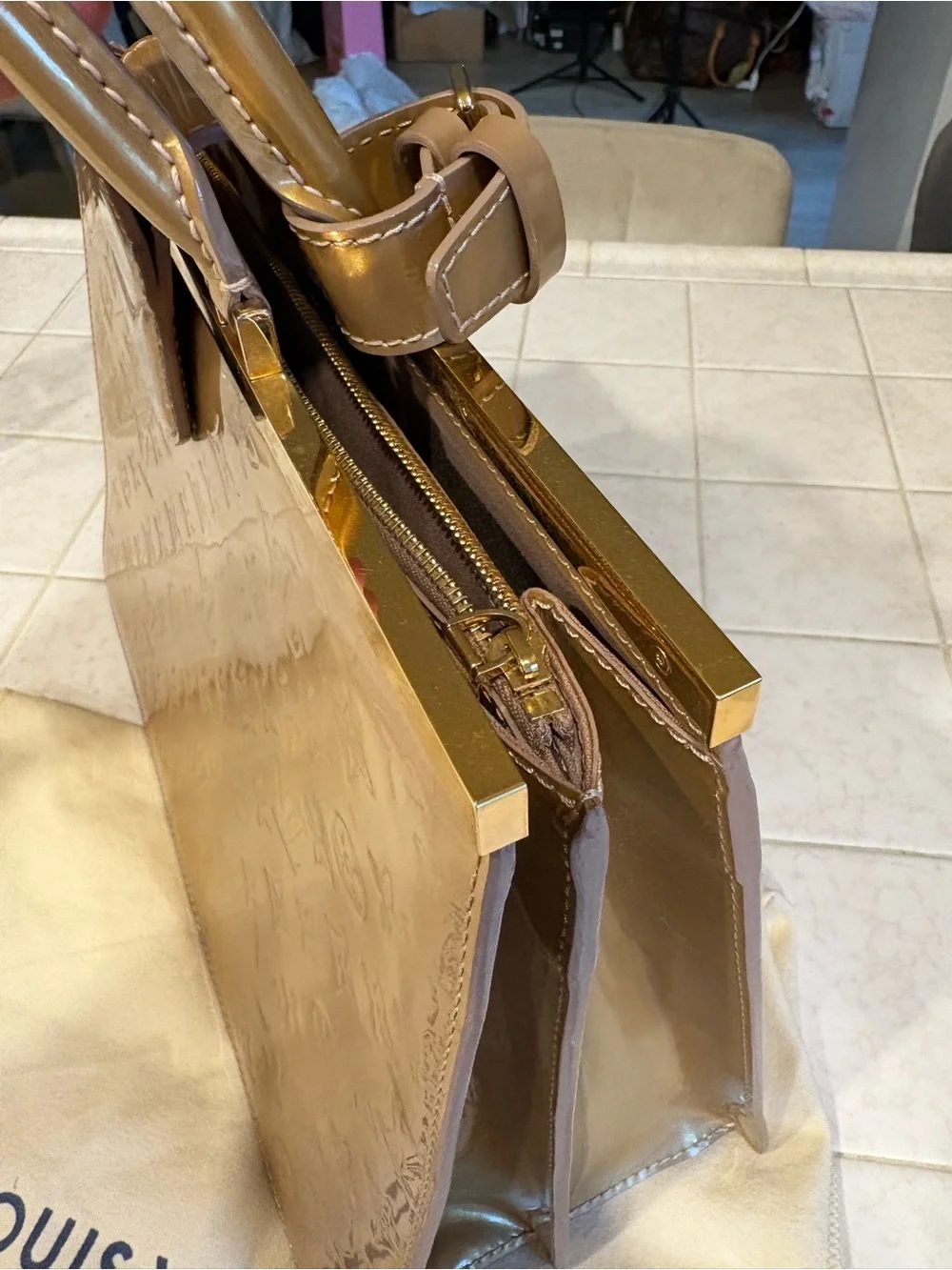 Louis Vuitton glossy patent